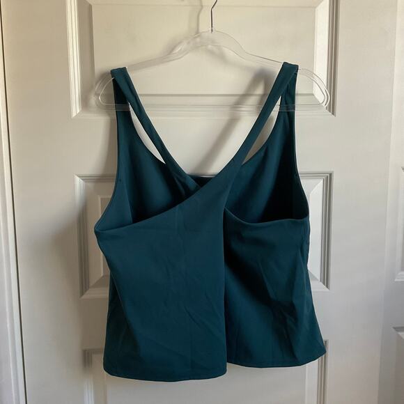 SPANX Green 2 in 1 Plus Size Athletic Cross Back Tank Top - Size 3X - Picture 5 of 7
